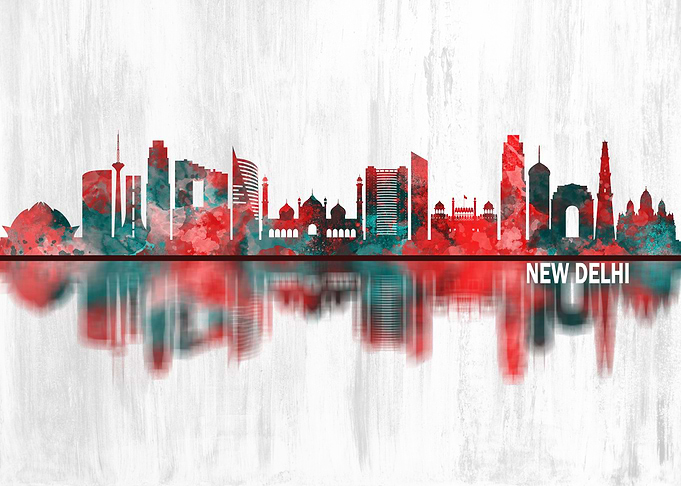 New Delhi India Skyline