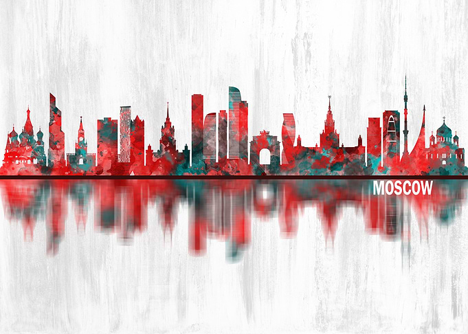 Moscow Russia Skyline