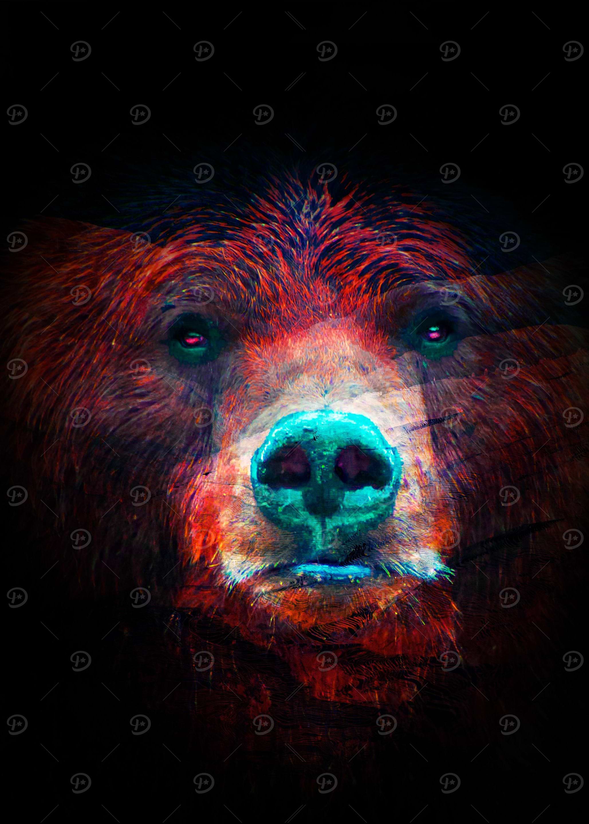 Bear Double Exposure