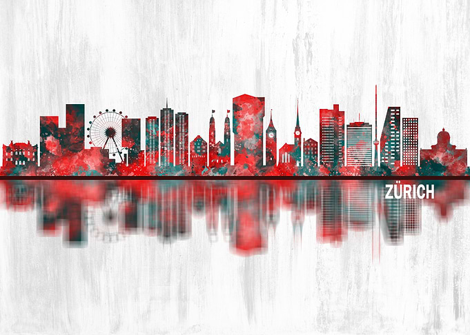 Zurich Switzerland Skyline