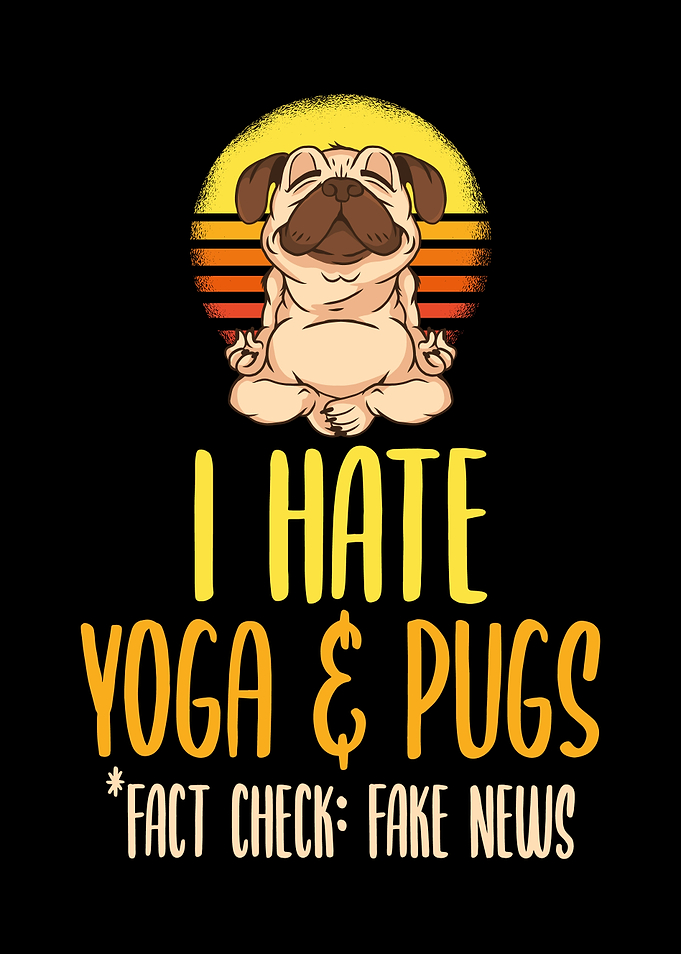 Yoga Pug Saying Funny
