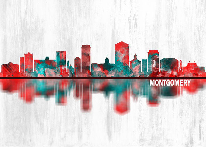 Montgomery Alabama Skyline