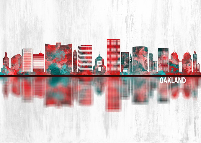 Oakland California Skyline