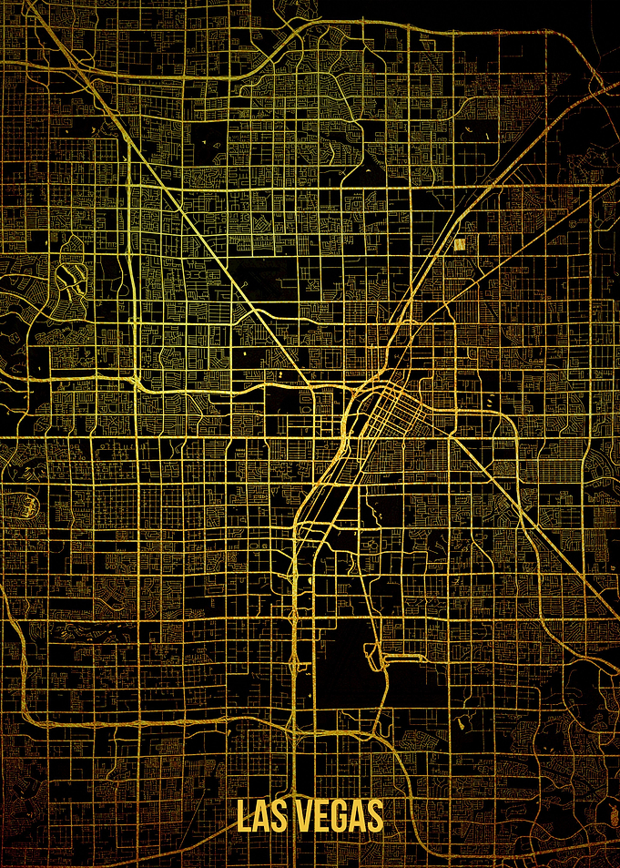 Las Vegas gold map