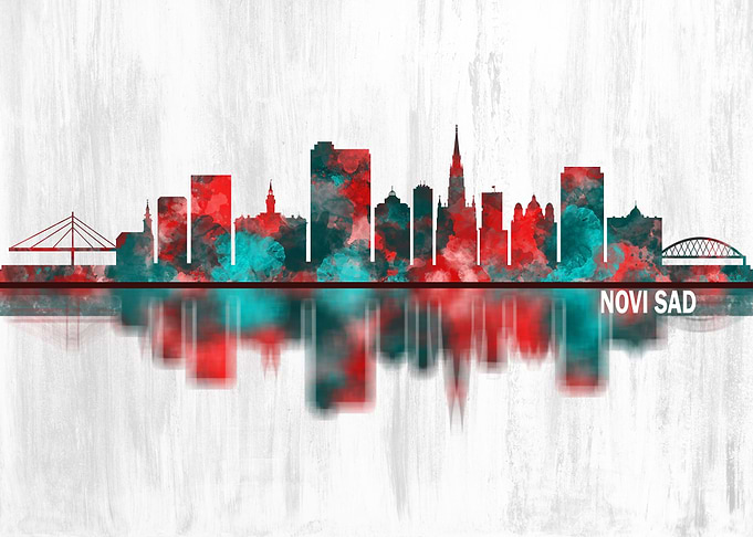 Novi Sad Serbia Skyline