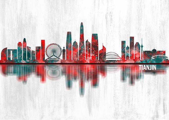 Tianjin China Skyline