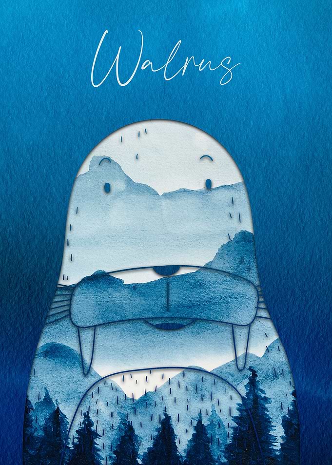 Walrus Watercolor