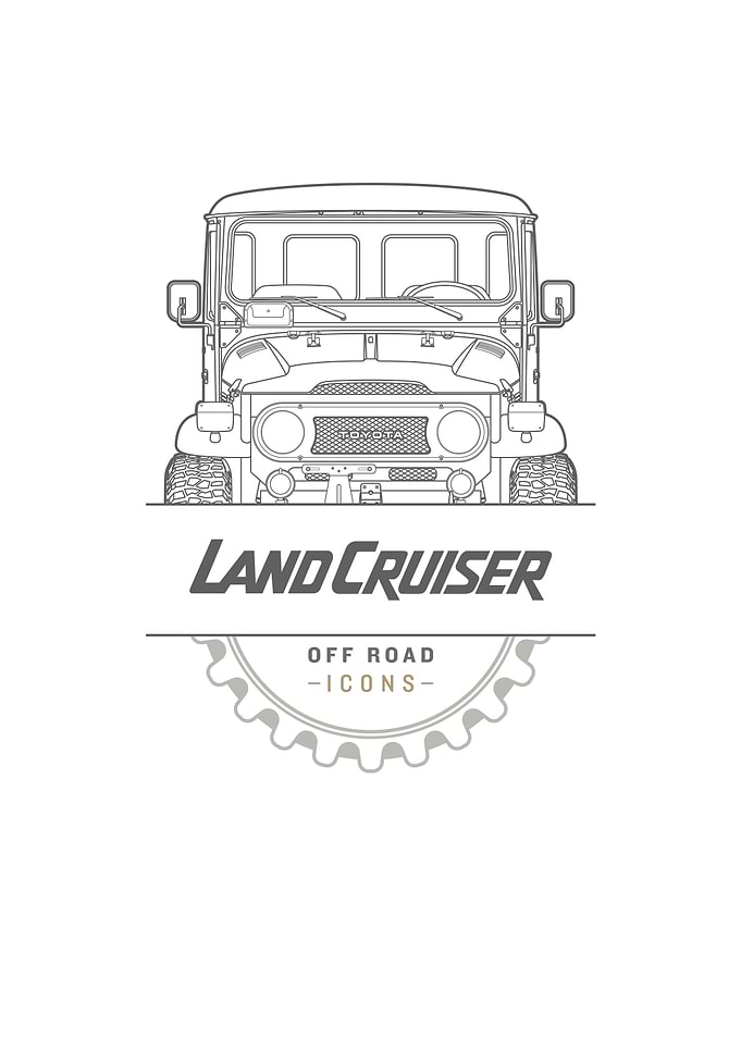 FJ40 lines badge