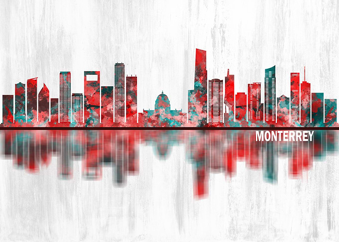 Monterrey Mexico Skyline