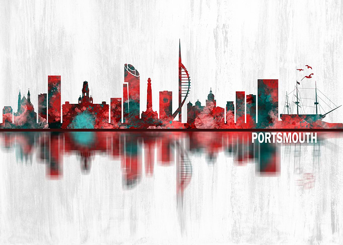 Portsmouth England Skyline
