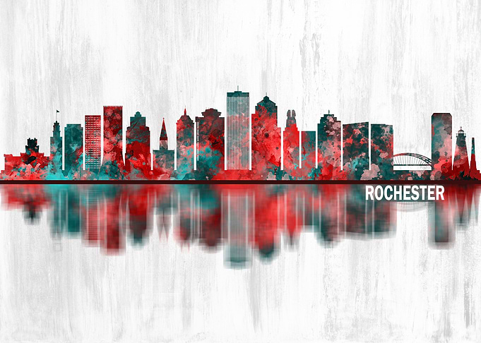 Rochester New York Skyline