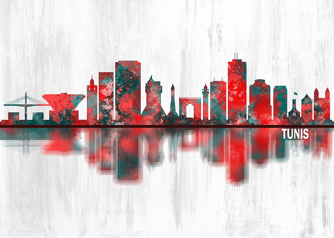 Tunis Tunisia Skyline