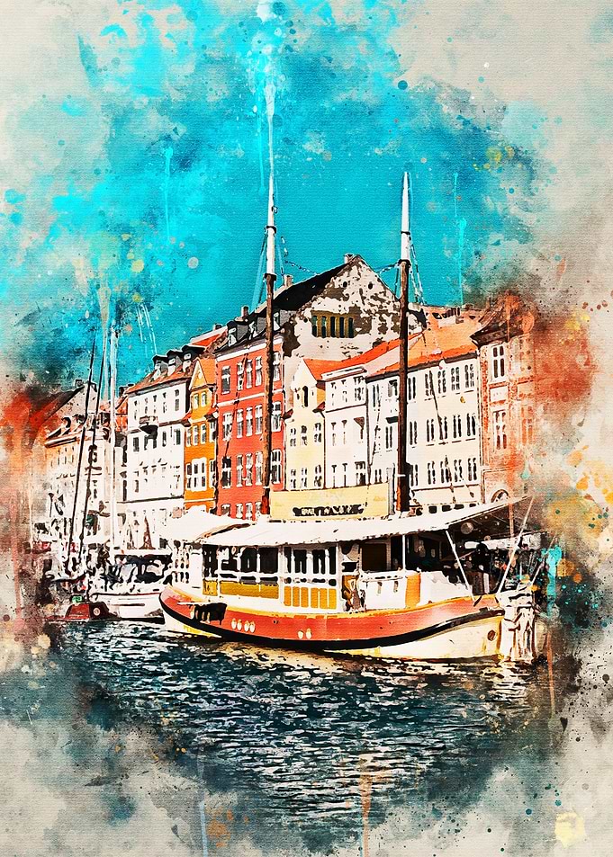 Copenhagen in Watercolor