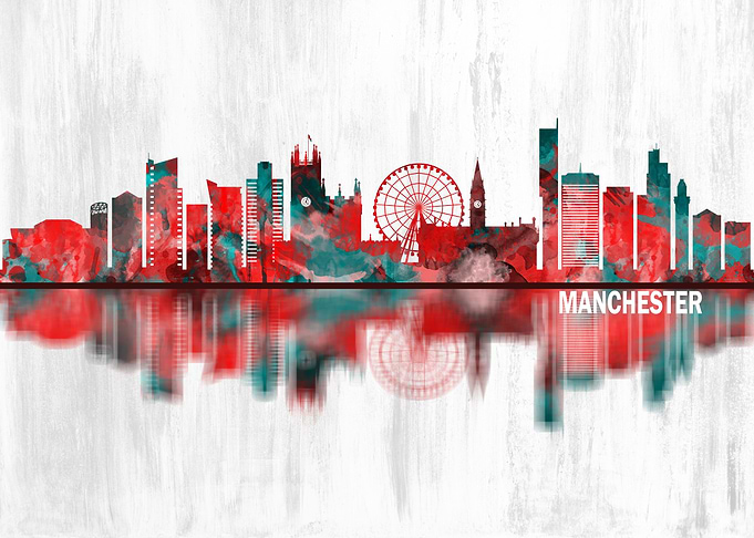 Manchester England Skyline