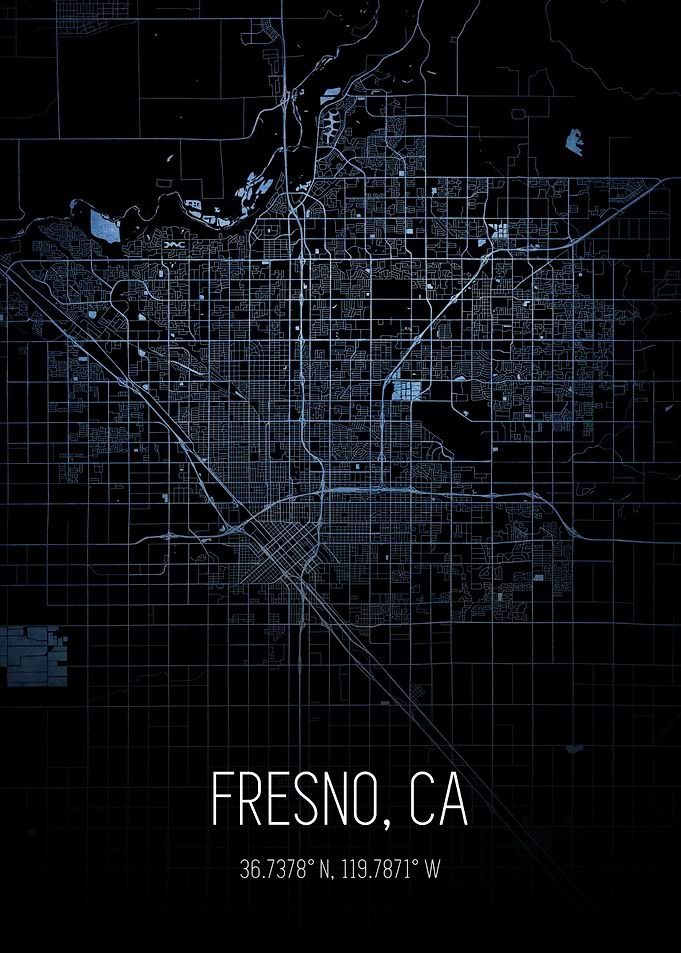 Fresno City Map