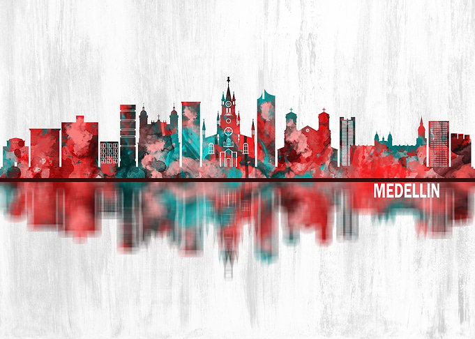 Medellin Colombia Skyline