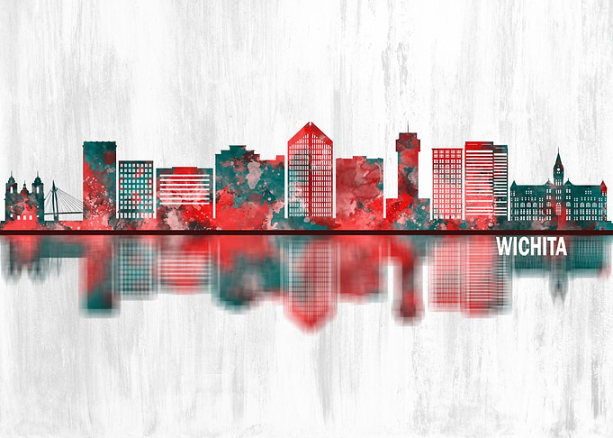 Wichita Kansas Skyline