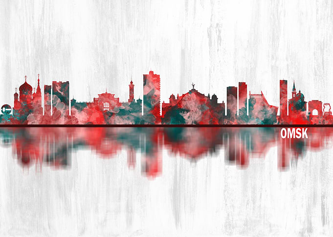 Omsk Russia Skyline