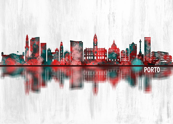 Porto Portugal Skyline