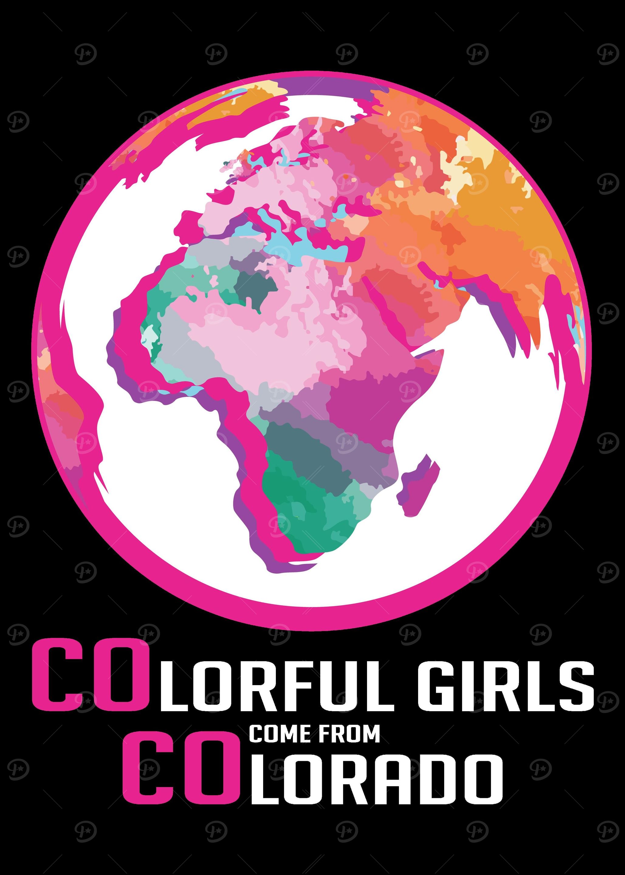 Colorful Girl Colorado Art