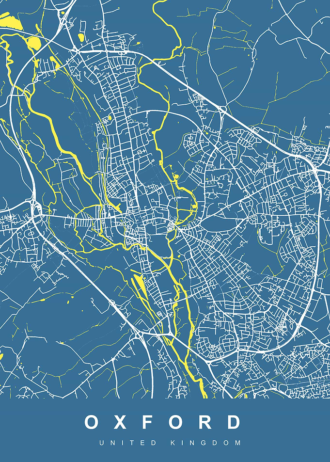 OXFORD City Map Blue