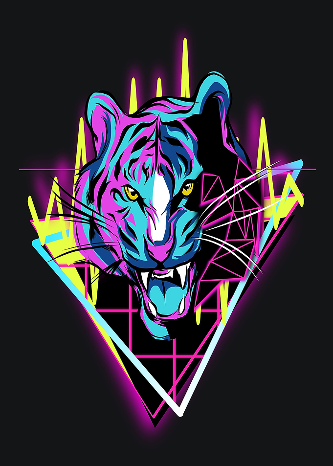 NEON TIGER DESIGN
