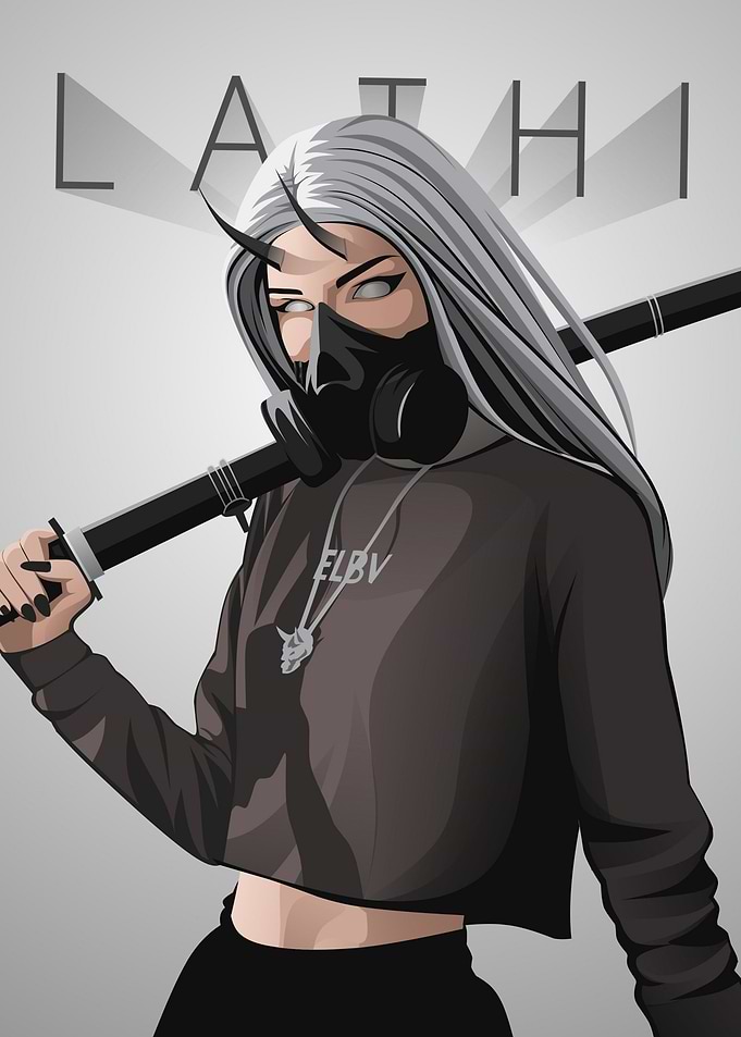 Lathi Illustration