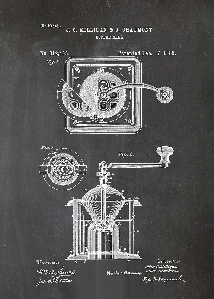 4 Coffee Grinder Patent P