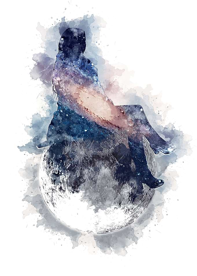 Girl on a Moon
