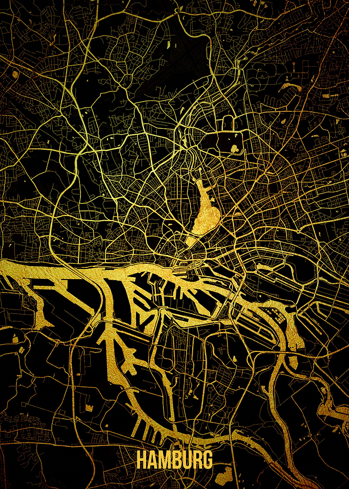 Hamburg gold map