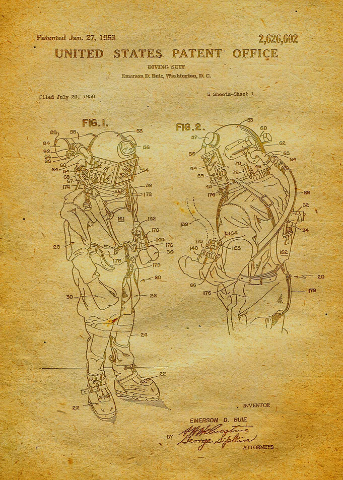 41 Diving Suit Patent
