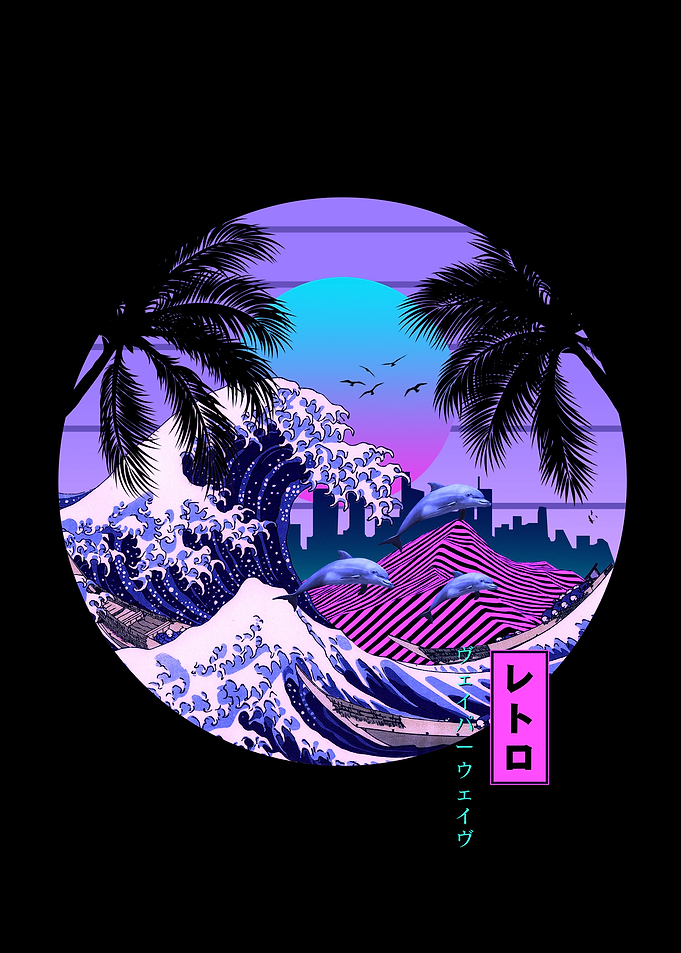 Kanagawa vaporwave