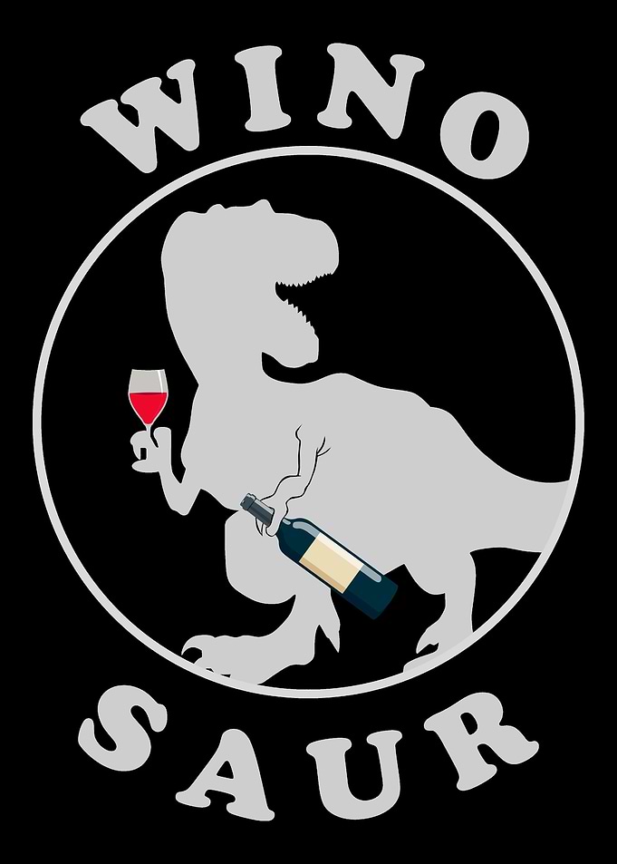 Winosaur Wine Lover Dino
