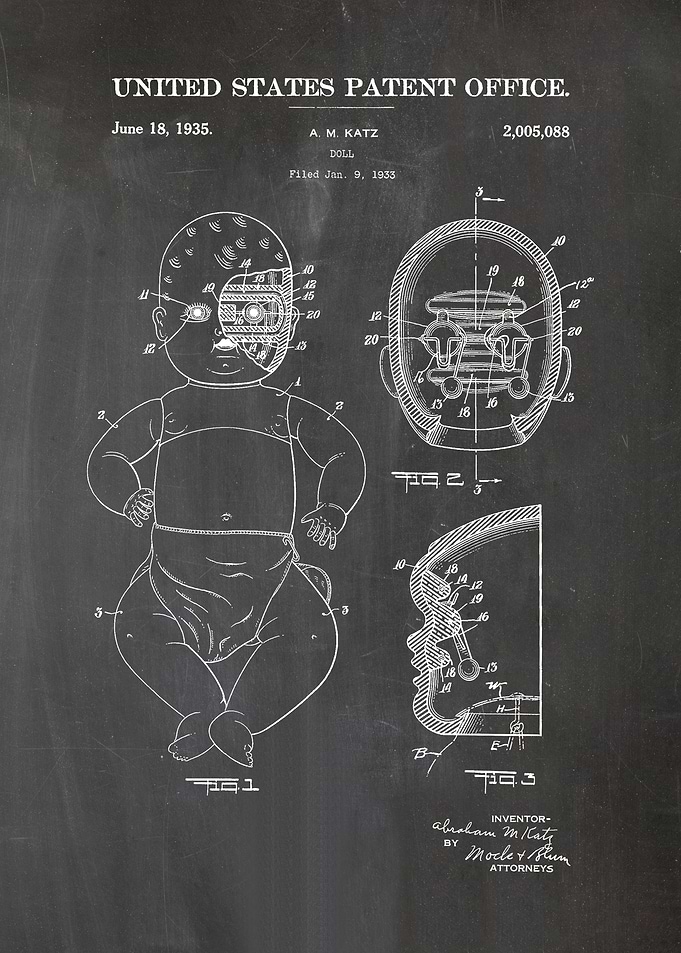 34 Doll Patent Poster 193