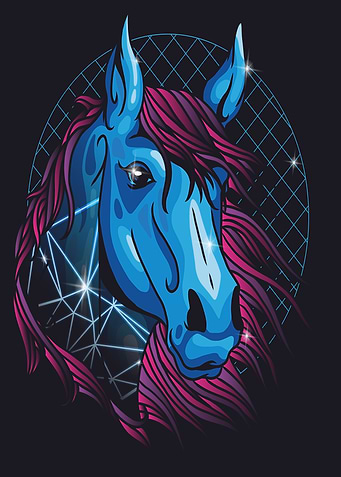NEON HORSE DESIGN