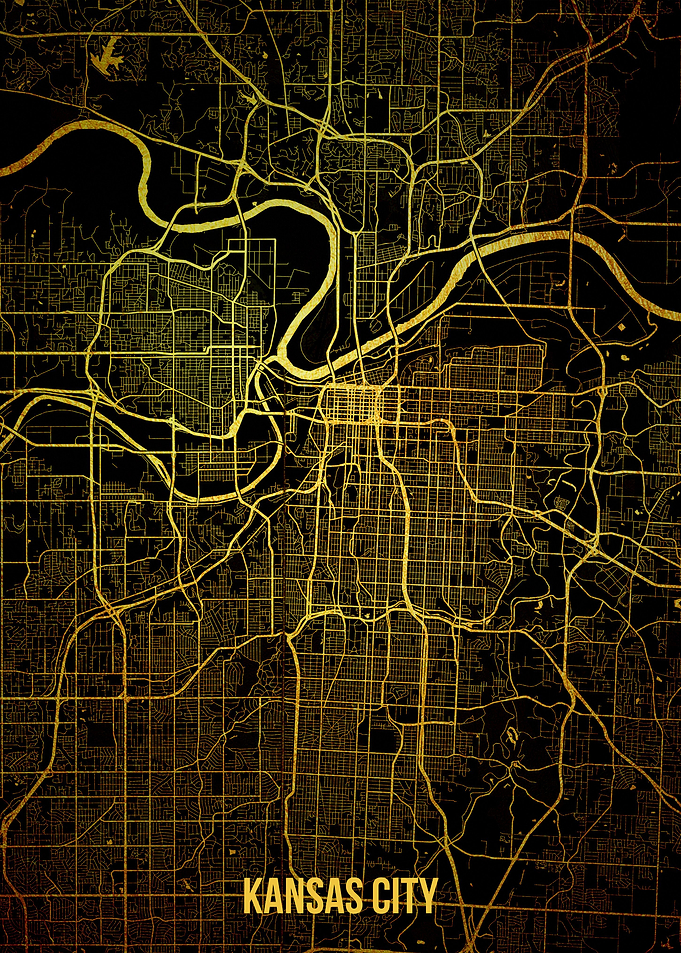 Kansas city gold map