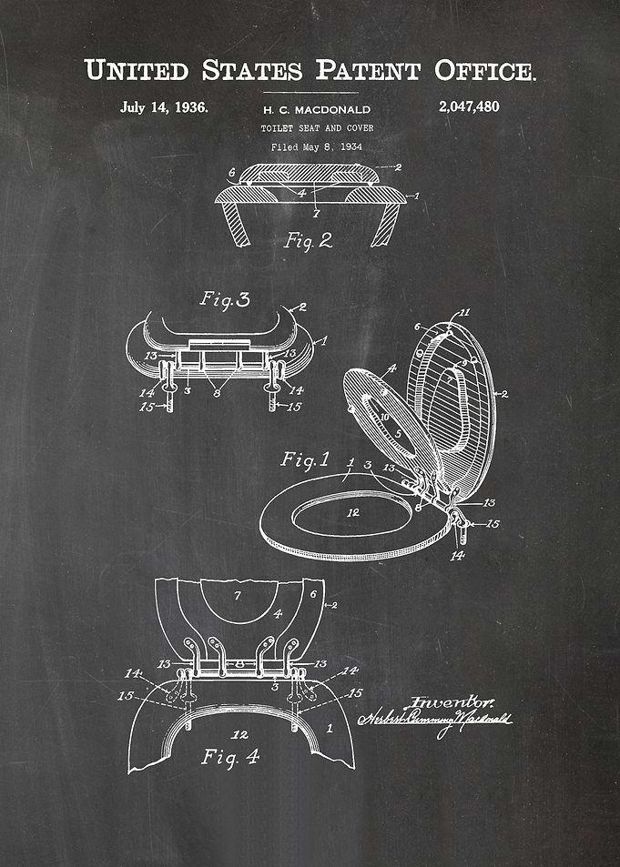 6 Toilet Seat Patent