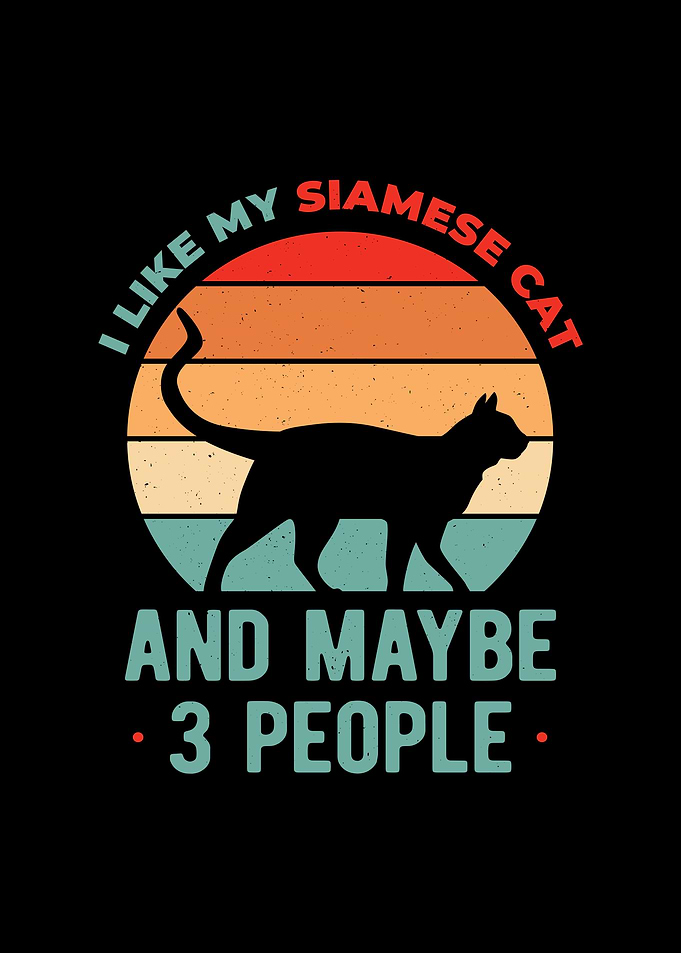 Funny Siamese Cat