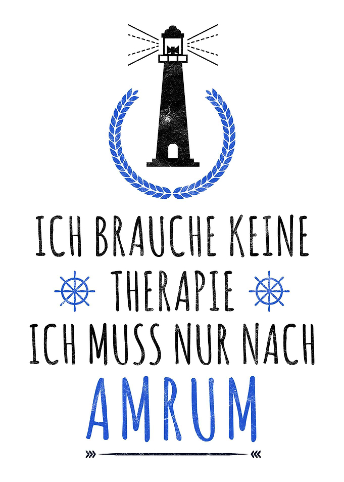 Amrum Nordsee Spruch