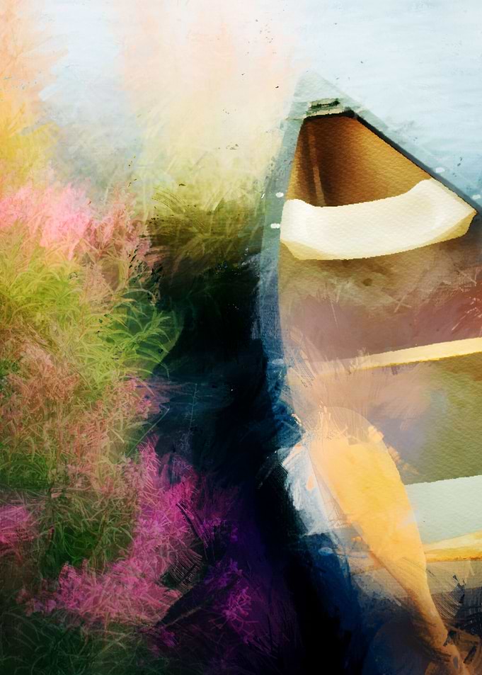 Canoe Floral Abstract