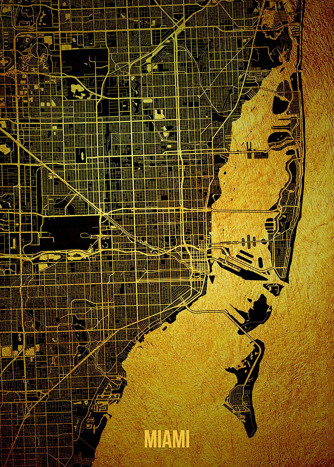 Miami gold map