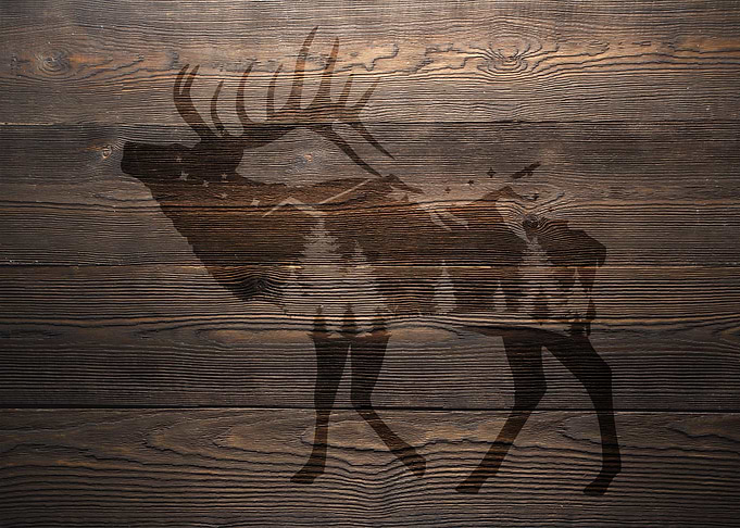 NATURE WOOD ELK