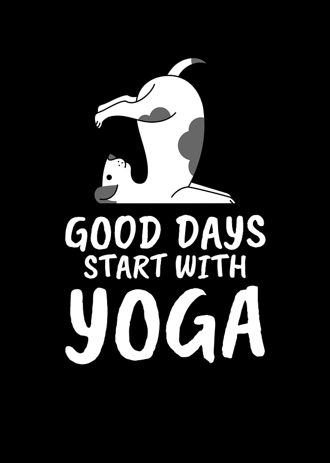 Yoga Dog Saying Yoga Gift
