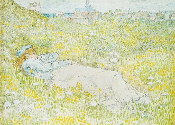 Woman Lying in the Dunes
