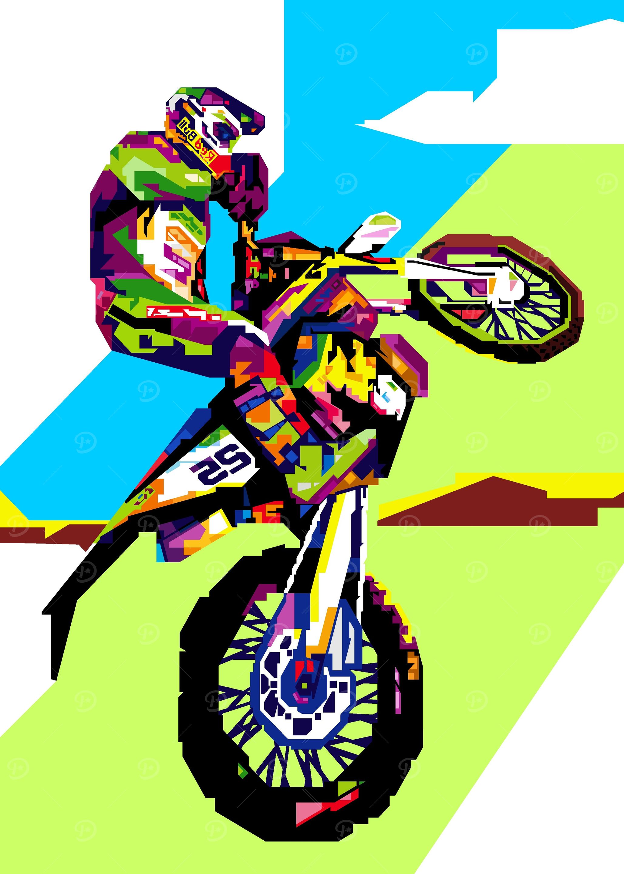 Motocross Jump Art