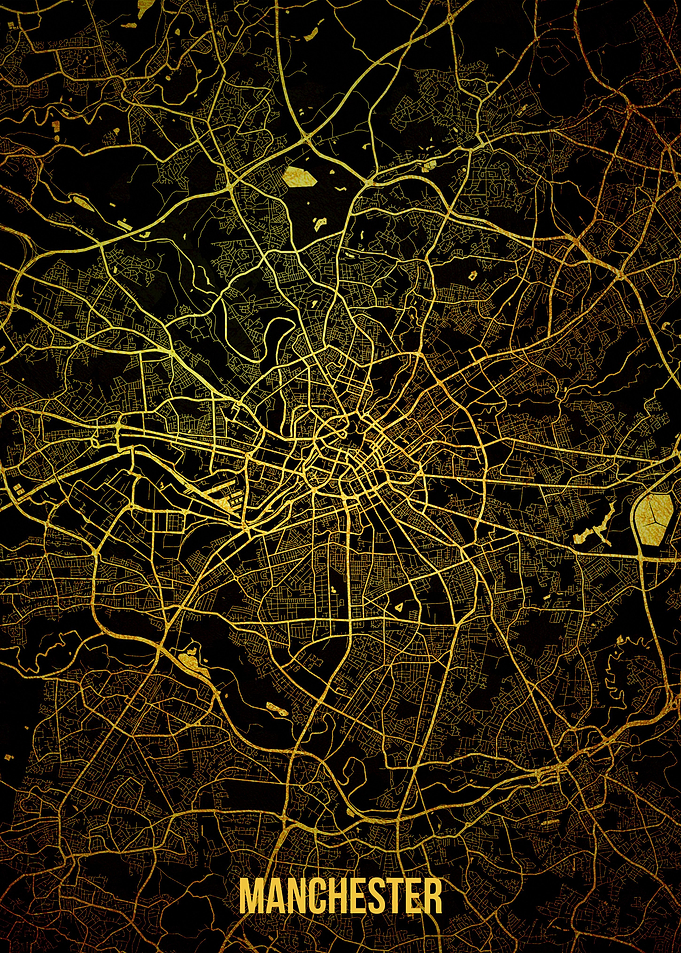 Manchester gold map