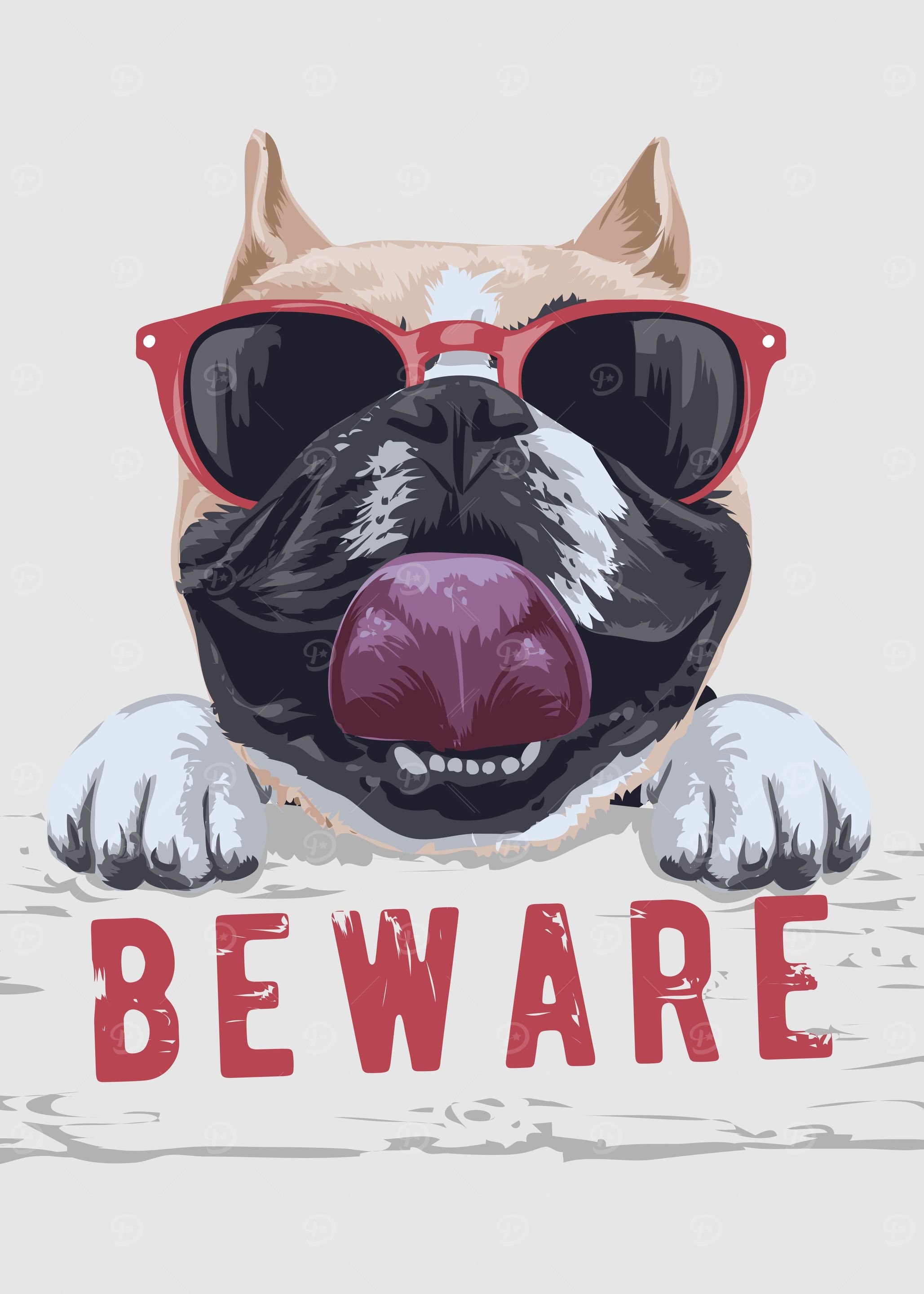 Beware of Pug DogArt