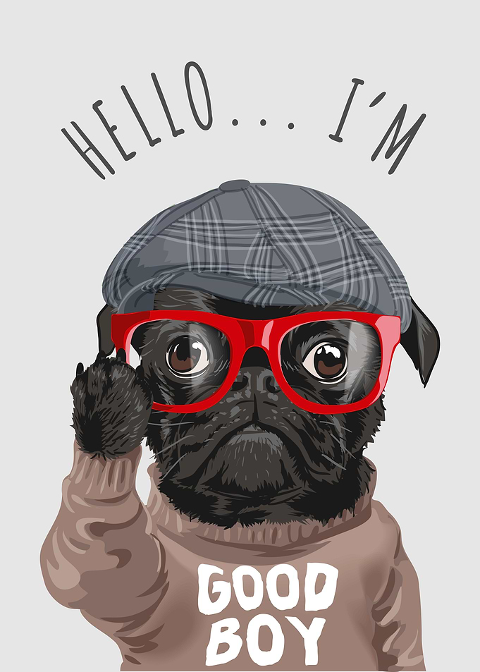 I am a Good Boy FunnyPUG
