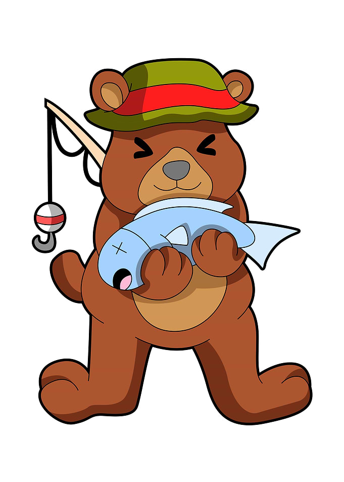 Bear Fishing Fish