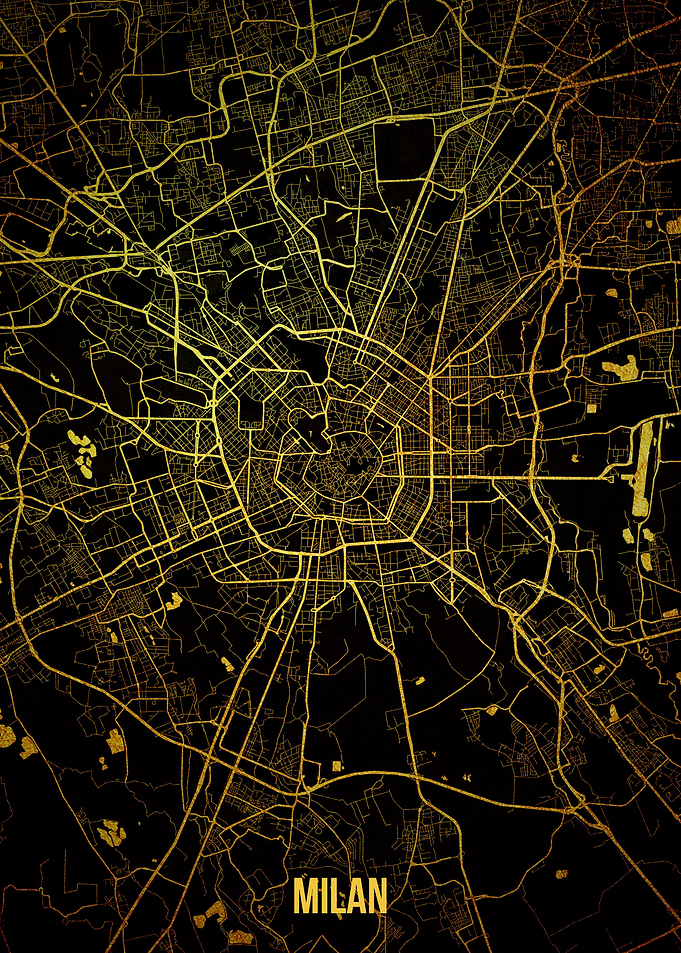 Milan gold map